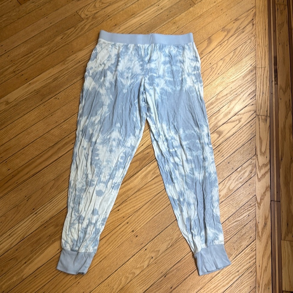 Honeydew Intimates Blue White Tie Dye Pajama Jogger Pants Medium